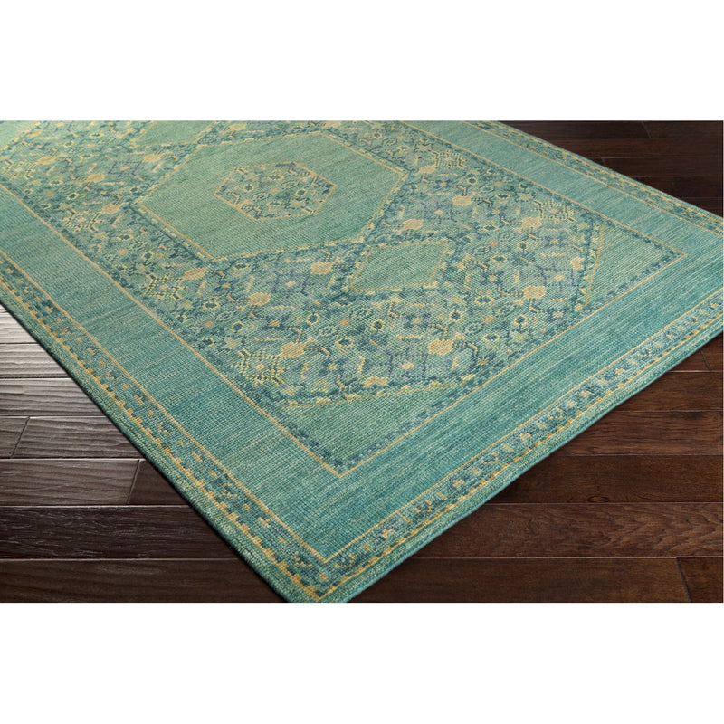 media image for Haven HVN-1217 Hand Knotted Rug in Emerald & Teal by Surya 295