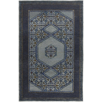 product image for Haven HVN-1218 Hand Knotted Rug in Denim & Dark Brown by Surya 10