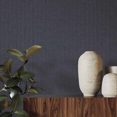 product image for Savile QuietWall Acoustical Wallpaper in Navy 91