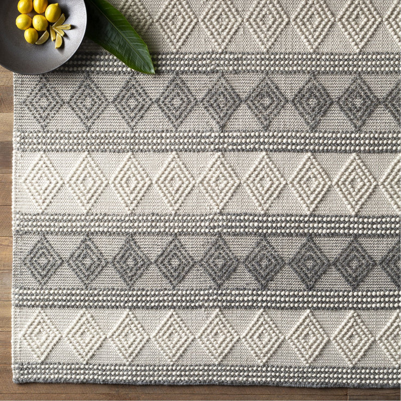 media image for Hygge HYG-2300 Hand Woven Rug in Charcoal & White by Surya 291