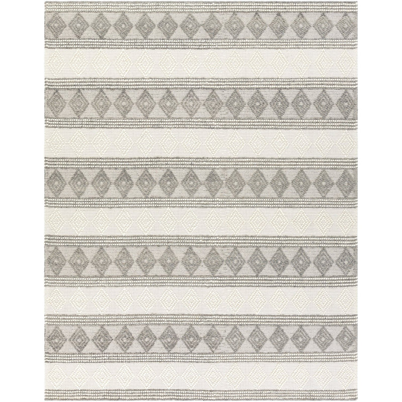 media image for Hygge HYG-2300 Hand Woven Rug in Charcoal & White by Surya 299