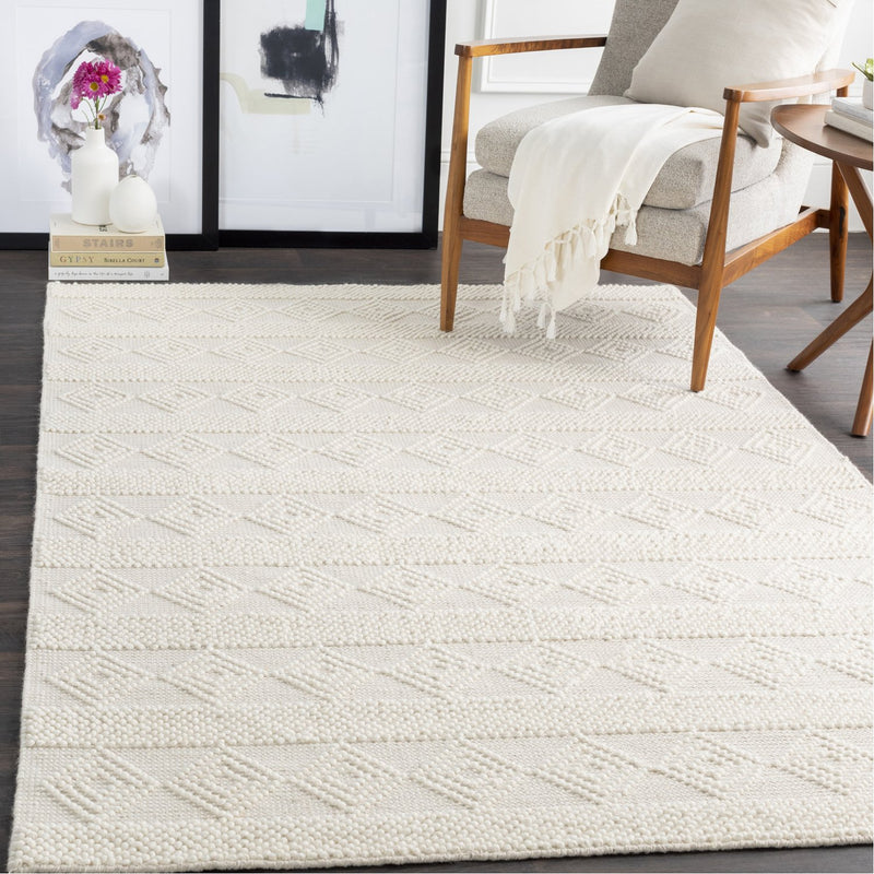 media image for Hygge HYG-2302 Hand Woven Rug in White by Surya 285