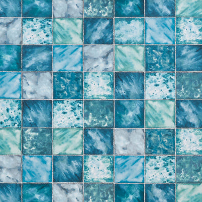 product image of sample hammam wallpaper in teal from the folium collection by osborne little 1 594