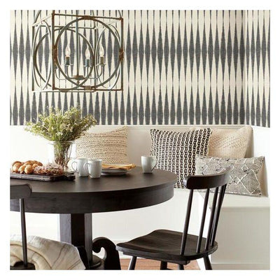 product image for Handloom Peel & Stick Wallpaper in Black by Joanna Gaines for York Wallcoverings 80
