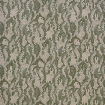 product image of Hares in Hiding Wallpaper in Aloe 591