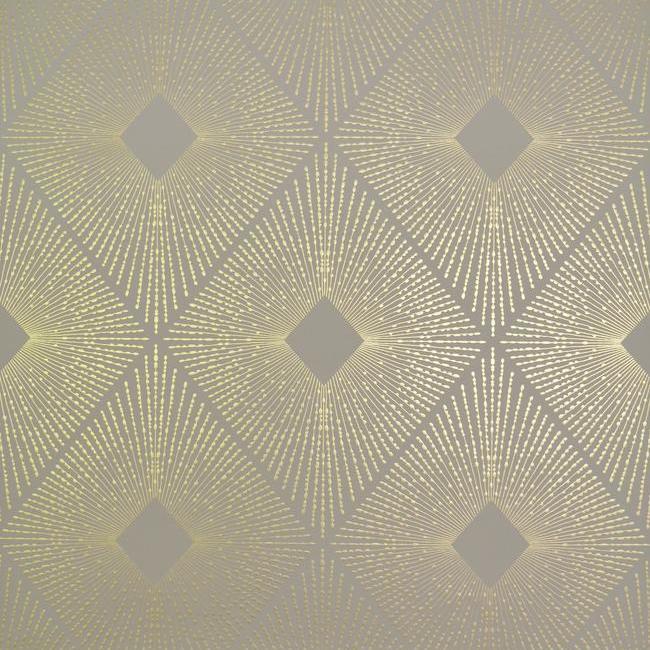 media image for Harlowe Wallpaper in Khaki and Gold by Antonina Vella for York Wallcoverings 221