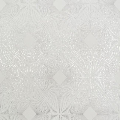 product image for Harlowe Wallpaper in White and Silver by Antonina Vella for York Wallcoverings 22