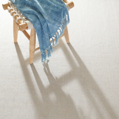 product image for Haverhill French Blue Handwoven Cotton Rug 55