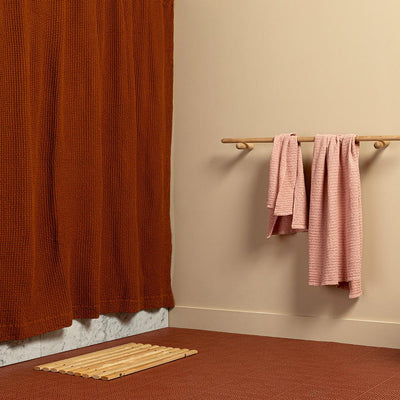 product image for Simple Waffle Shower Curtain in Various Colors design by Hawkins New York 93