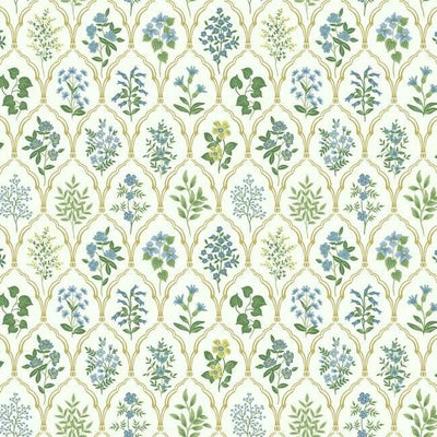 product image for Hawthorne Wallpaper in Blue-Green from the Rifle Paper Co. Collection by York Wallcoverings 95