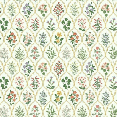 product image of sample hawthorne wallpaper in cream from the rifle paper co collection by york wallcoverings 1 58