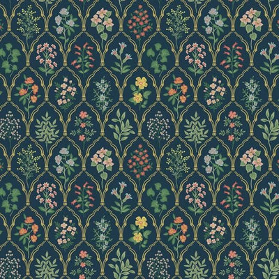 product image of sample hawthorne wallpaper in navy from the rifle paper co collection by york wallcoverings 1 576