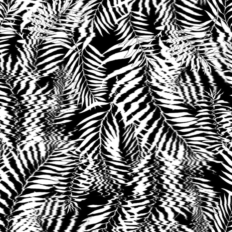 media image for Hazy Palm Wallpaper in Black and White 250