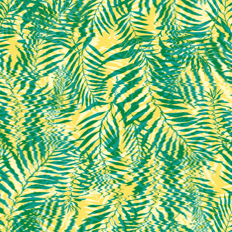 media image for Sample Hazy Palm Wallpaper in Lemon 22