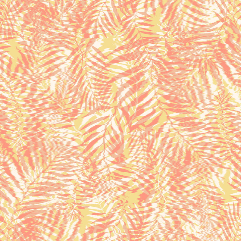 media image for Sample Hazy Palm Wallpaper in Peach 231