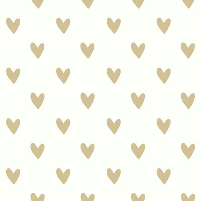product image for Heart Spot Peel & Stick Wallpaper in Gold by RoomMates for York Wallcoverings 28