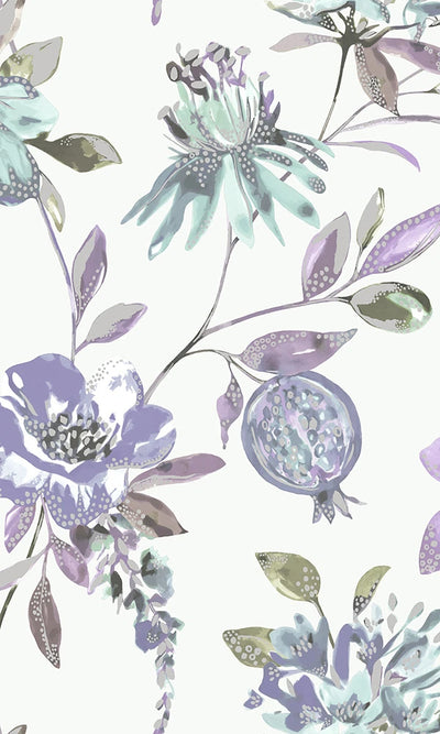 product image for Heather Bright Blossoms Wallpaper by Walls Republic 19