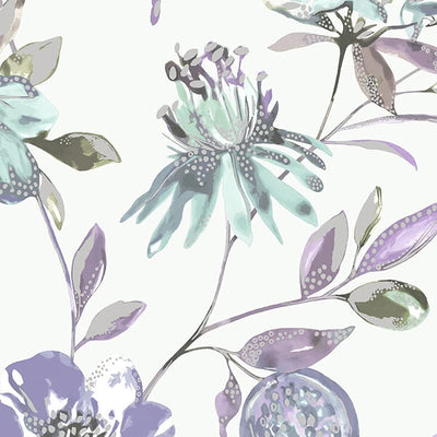 Shop Heather Bright Blossoms Wallpaper | Burke Decor