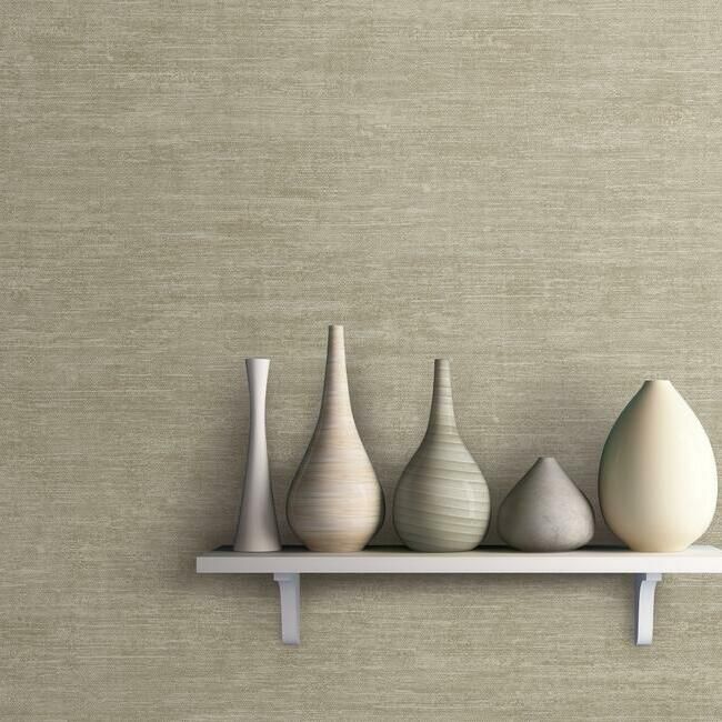 media image for Heathered Wool Wallpaper in Beige by Antonina Vella for York Wallcoverings 221