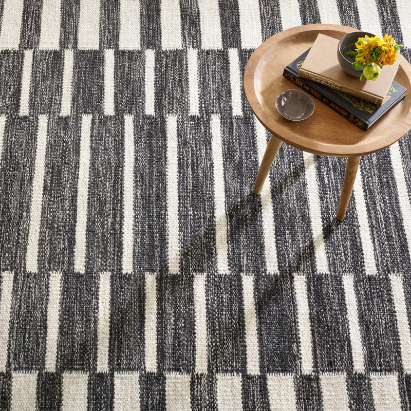 media image for heights charcoal woven wool rug by dash albert da1903 912 2 288