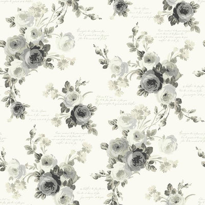 product image for Heirloom Rose Peel & Stick Wallpaper in Grey and Neutrals by Joanna Gaines for York Wallcoverings 66