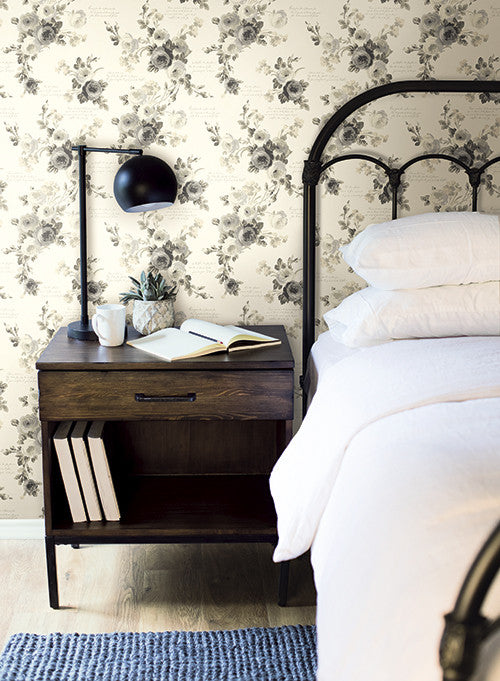 media image for Heirloom Rose Wallpaper from the Magnolia Home Collection by Joanna Gaines 262