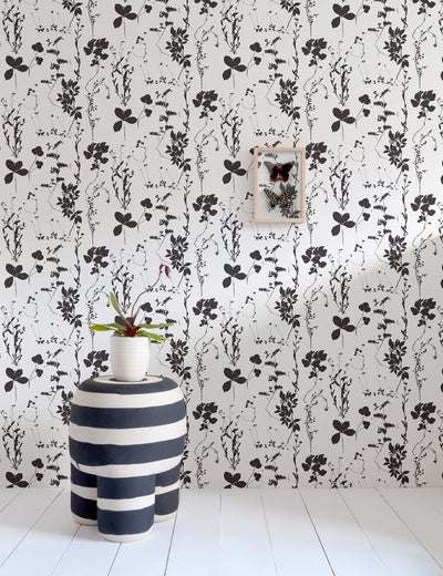 product image of Herbario Wallpaper in Cinder design by Aimee Wilder 564