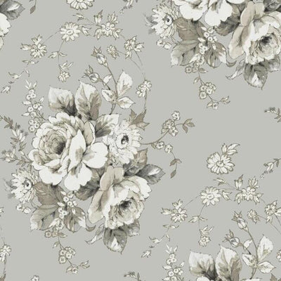 product image for Heritage Rose Wallpaper in Taupe from the Simply Farmhouse Collection by York Wallcoverings 80
