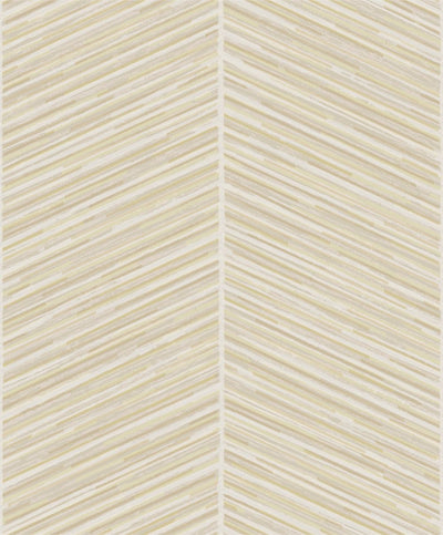 product image of sample herringbone stripe wallpaper in gold and off white from the casa blanca ii collection by seabrook wallcoverings 1 546