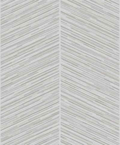 product image of sample herringbone stripe wallpaper in silver and grey from the casa blanca ii collection by seabrook wallcoverings 1 587