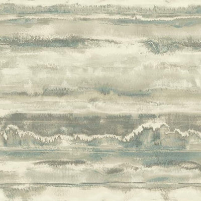 product image of High Tide Peel & Stick Wallpaper in Taupe and Blue by York Wallcoverings 551