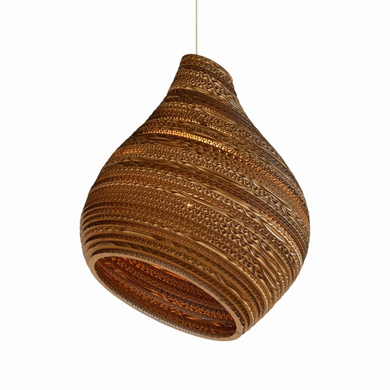 media image for Hive Scraplight Pendant Natural in Various Sizes 291