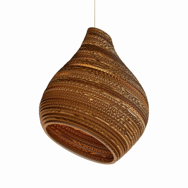 media image for Hive Scraplight Pendant Natural in Various Sizes 296