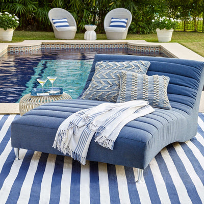 product image for hobnail stripe blue indoor outdoor pillow by annie selke fr299 pil22kit 2 2