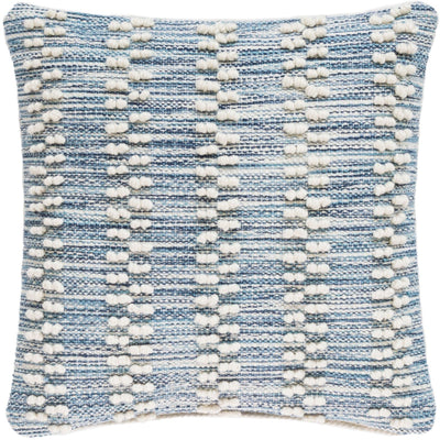 product image for hobnail stripe blue indoor outdoor pillow by annie selke fr299 pil22kit 1 58