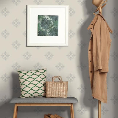 product image for Honey Bee Peel & Stick Wallpaper in Linen and Silver by RoomMates for York Wallcoverings 87