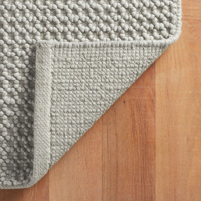 product image for Hooper Grey Handwoven Wool Rug 4 54