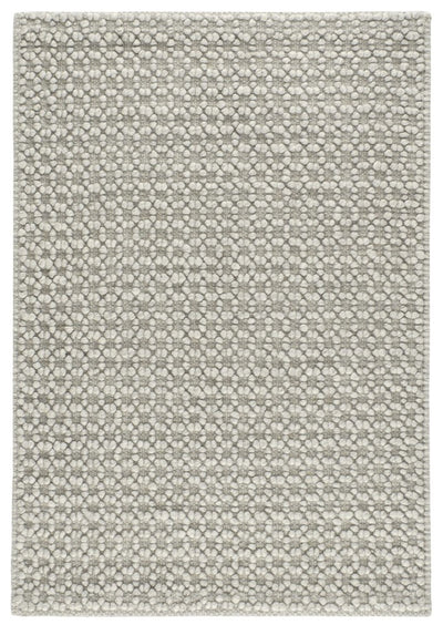 product image for Hooper Grey Handwoven Wool Rug 1 39