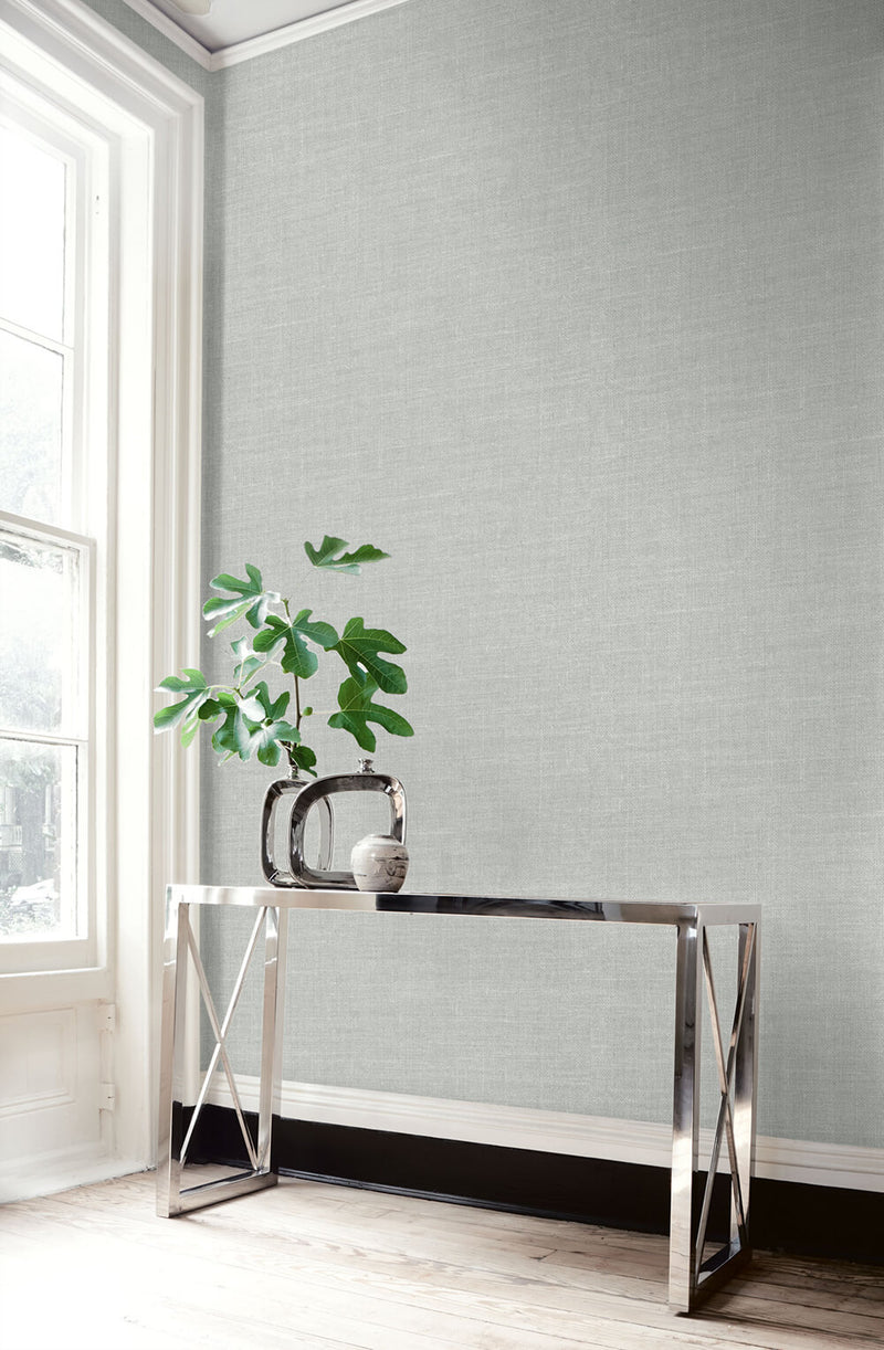 media image for Hopsack Embossed Vinyl Wallpaper in Smoke Drift from the Living With Art Collection by Seabrook Wallcoverings 299
