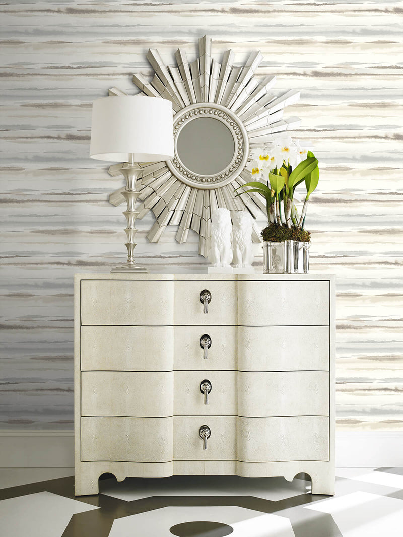 media image for Horizon Stripe Peel-and-Stick Wallpaper in Sand Dunes from the Luxe Haven Collection by Lillian August 263
