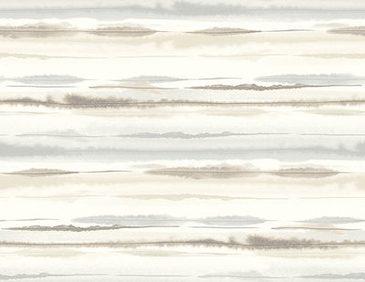 product image for Horizon Stripe Peel-and-Stick Wallpaper in Sand Dunes from the Luxe Haven Collection by Lillian August 8