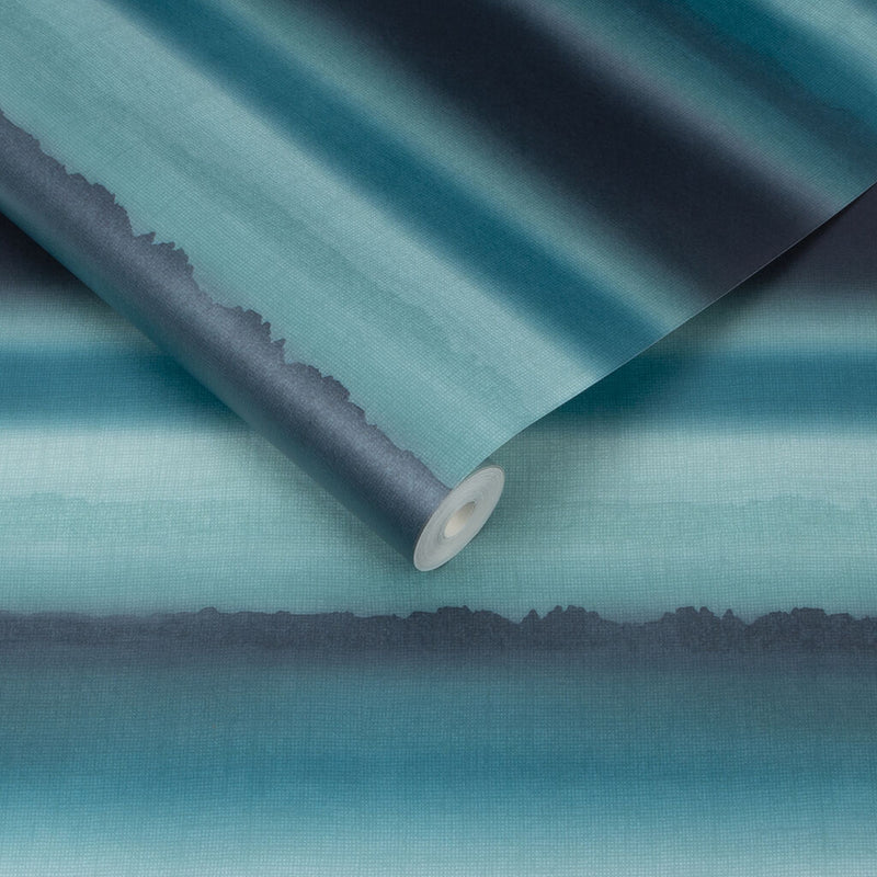 media image for Horizon Wallpaper in Teal from the Exclusives Collection by Graham & Brown 286