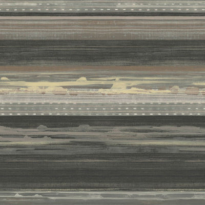 product image for Horizon Brushed Stripe Wallpaper in Brushed Ebony, Walnut, and Blonde from the Boho Rhapsody Collection by Seabrook Wallcoverings 98