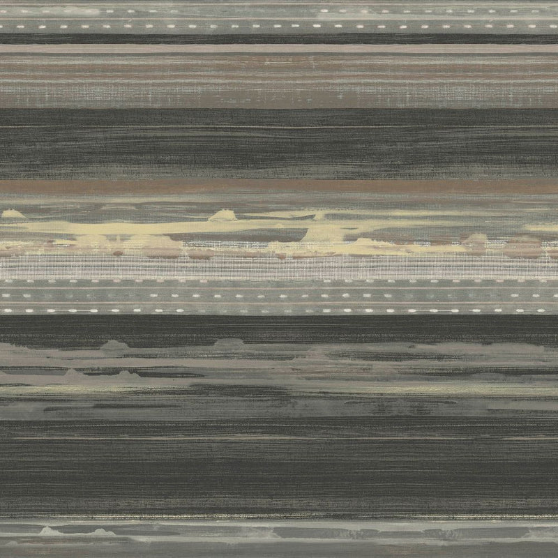 media image for Horizon Brushed Stripe Wallpaper in Brushed Ebony, Walnut, and Blonde from the Boho Rhapsody Collection by Seabrook Wallcoverings 249