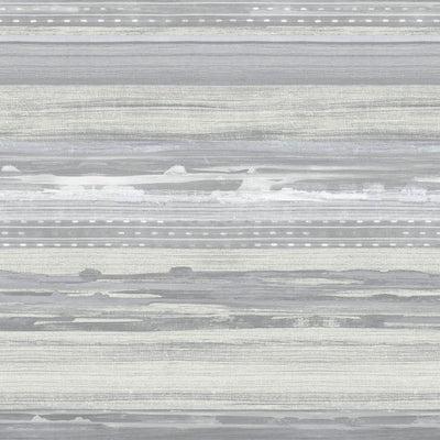 product image of Horizon Brushed Stripe Wallpaper in Cinder Grey and Ivory from the Boho Rhapsody Collection by Seabrook Wallcoverings 576