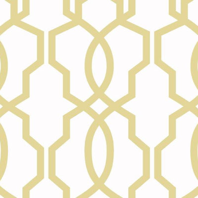 product image of sample hourglass trellis wallpaper in yellow from the geometric resource collection by york wallcoverings 1 584