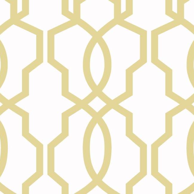 media image for sample hourglass trellis wallpaper in yellow from the geometric resource collection by york wallcoverings 1 226