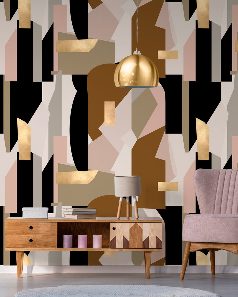 media image for Human Nature Wallpaper in Brown and Pink from the Wallpaper Collectables Collection by Mind the Gap 247
