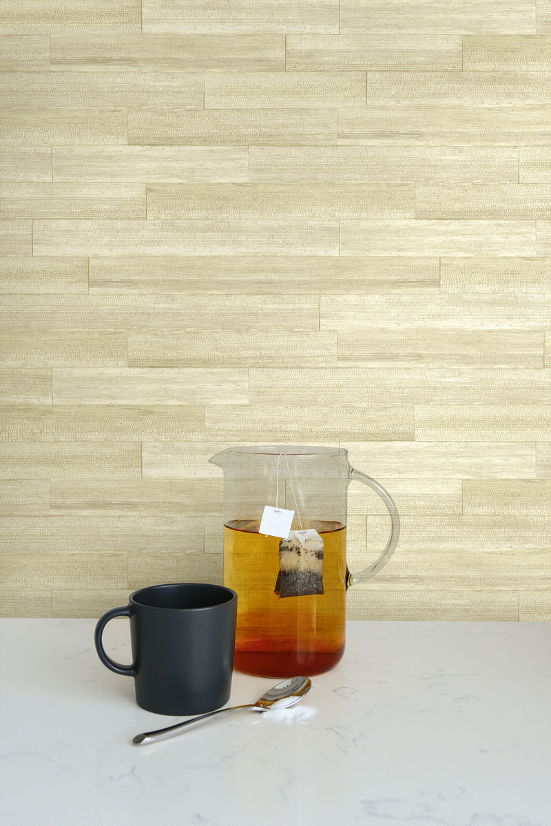 media image for Husky Banana Wallpaper in Custard from the More Textures Collection by Seabrook Wallcoverings 226