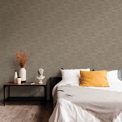 product image for Hydra Geometric Wallpaper in Light Grey from the Polished Collection by Brewster Home Fashions 92